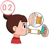 흡입보조기구(스페이서) 사용법_약물흡입